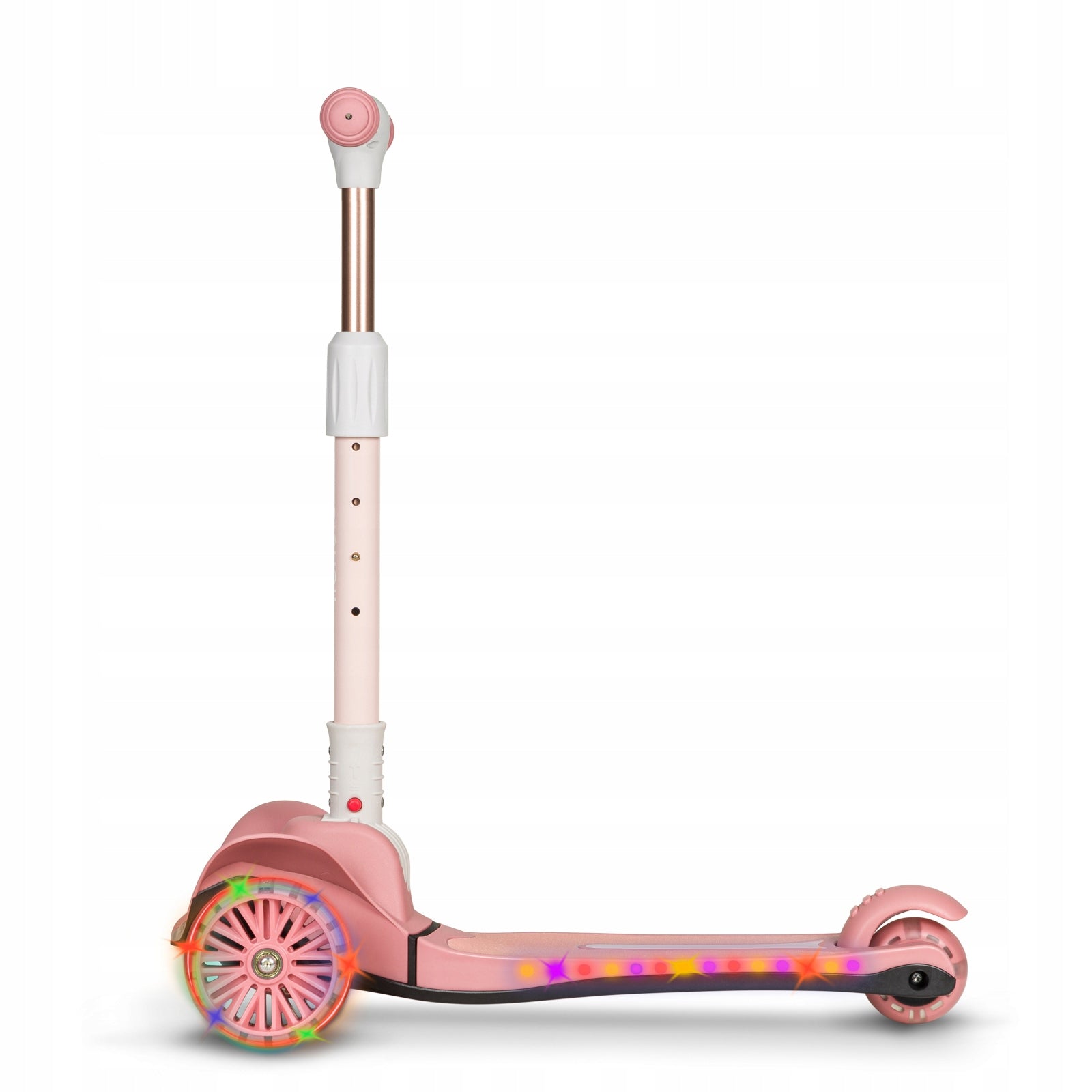 LIONELO TIMMY BALANCE SCOOTER TRICYCLE GLOWING PLATFORM LED PINK 50kg Color pink