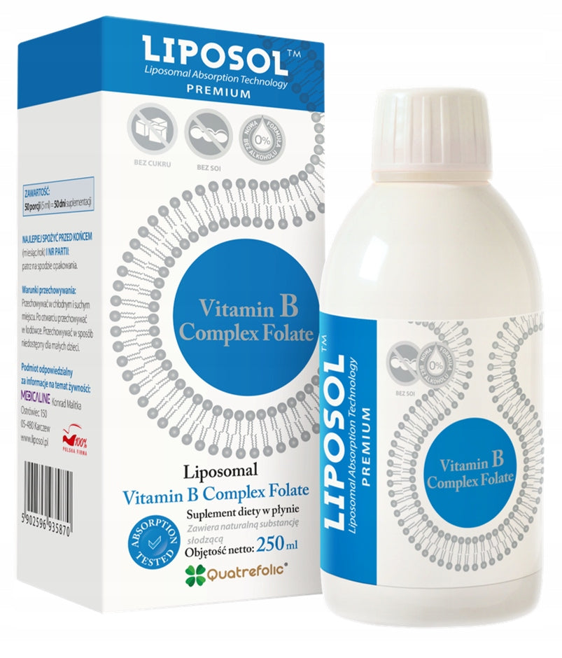 LIPOSOL (aliness) B Complex Folate LIPOSOMAL vitamin B complex | 250 ml