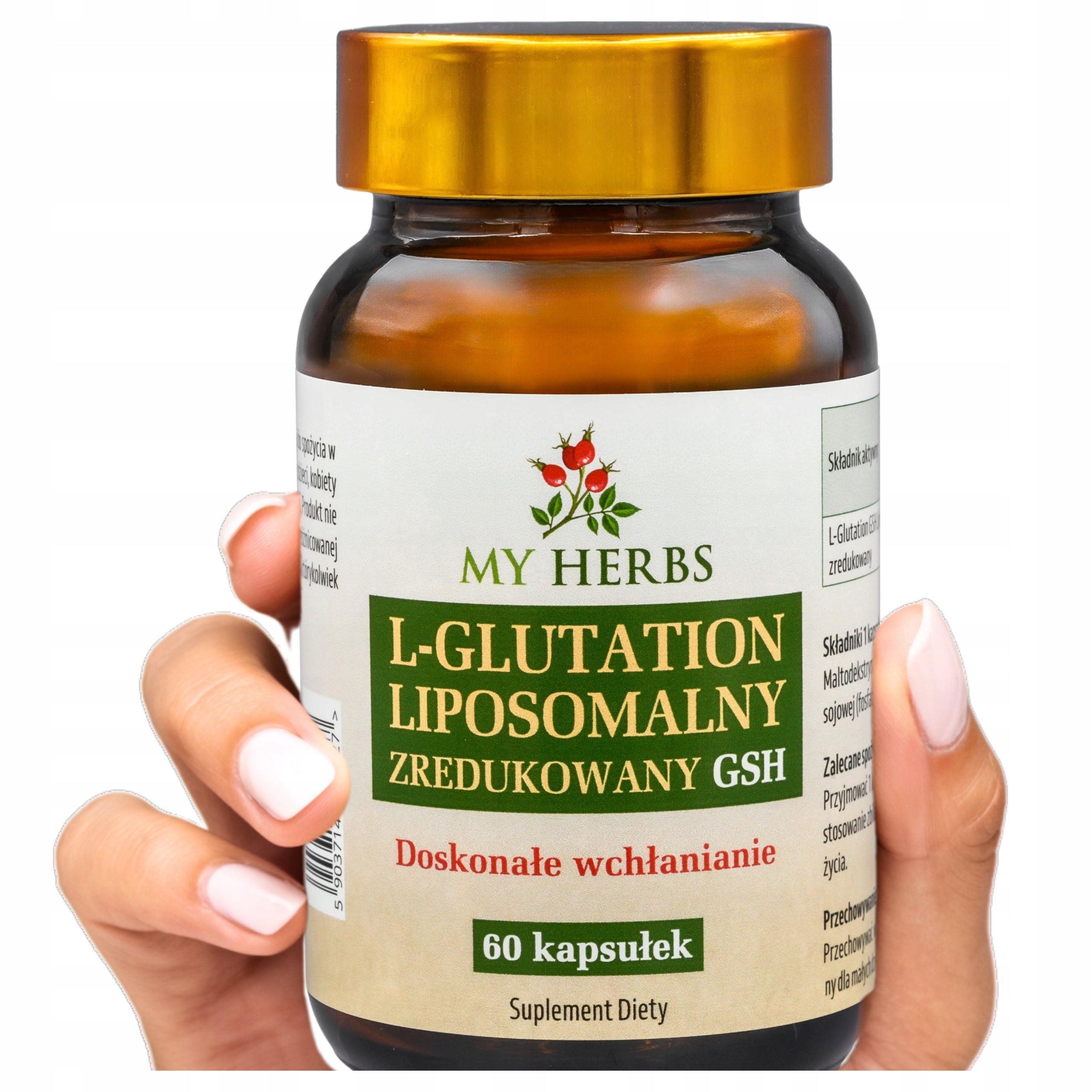 LIPOSOMAL L-GLUTATHIONE REDUCED 60 KAPS EXCELLENT ABSORPTION