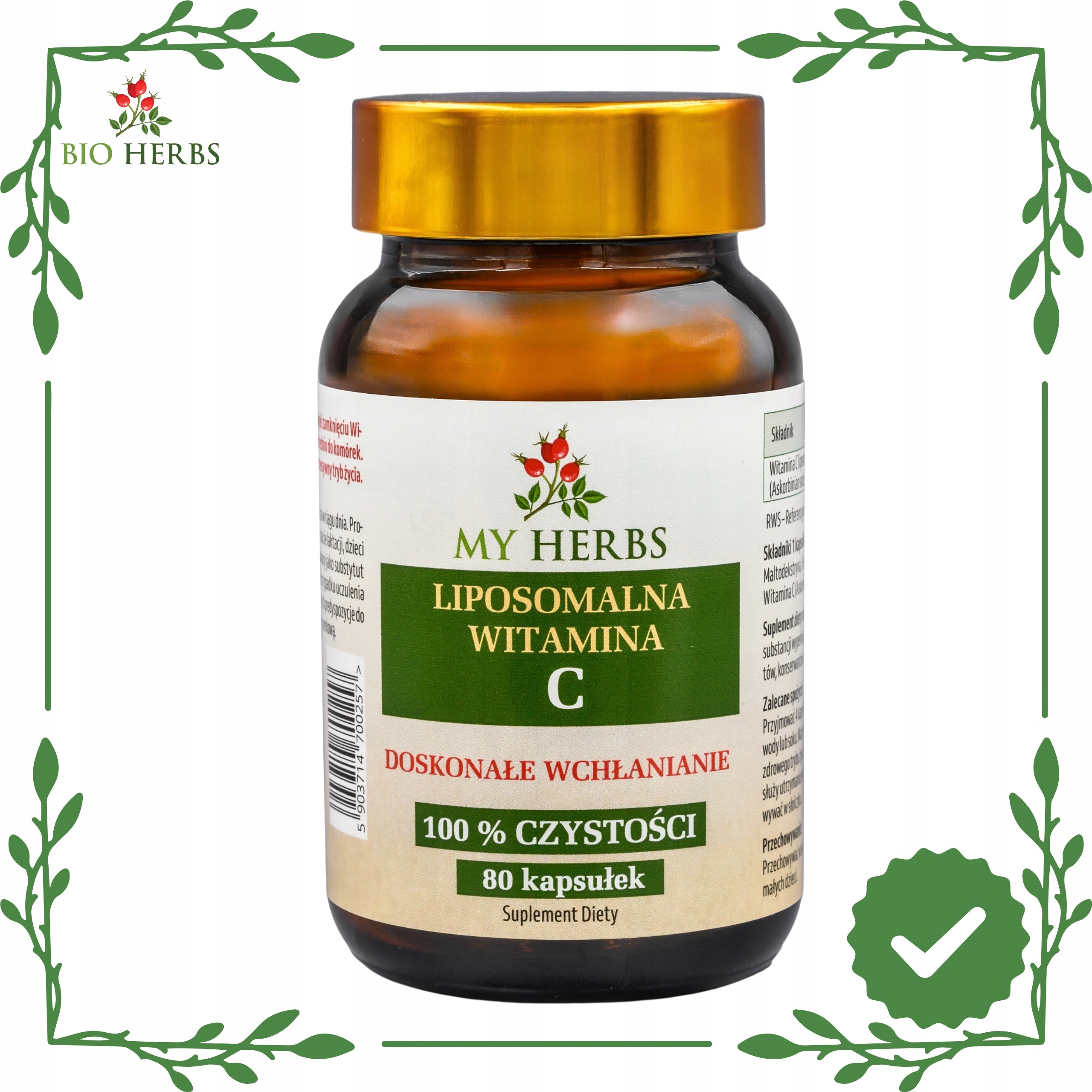 LIPOSOMAL VITAMIN C IMMUNITY 80 kaps Medical device no