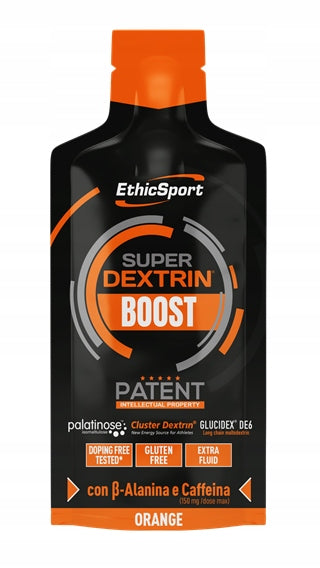 LIQUID ENERGY GEL SUPER DEXTRIN BOOST WITH CAFFEINE BETA-ALANINE ORANGE Expiration date not specified