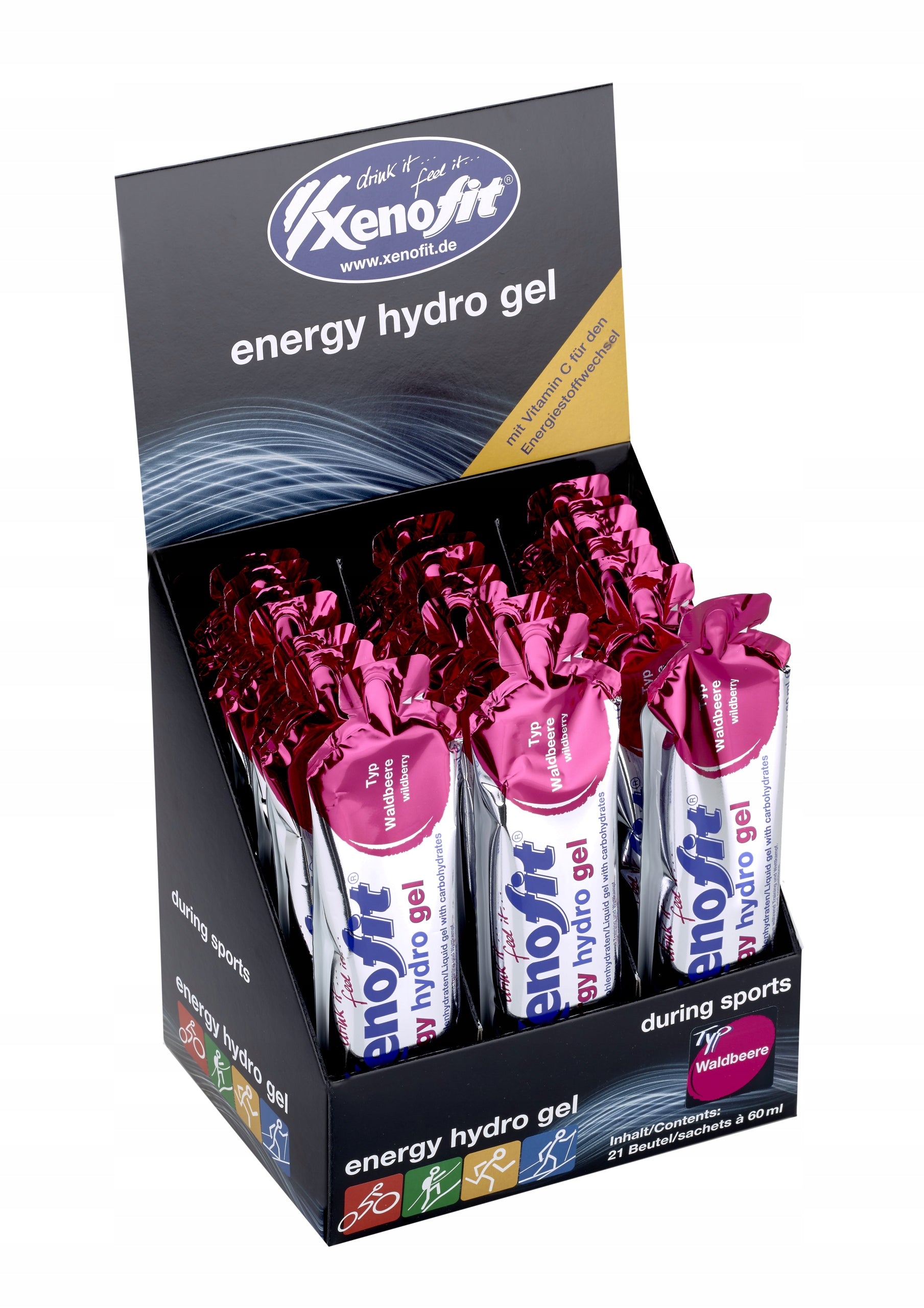LIQUID ENERGY GEL XENOFIT ENERGY HYDRO GEL BERRY - FOREST FRUIT 60 ml Manufacturer code 16154567