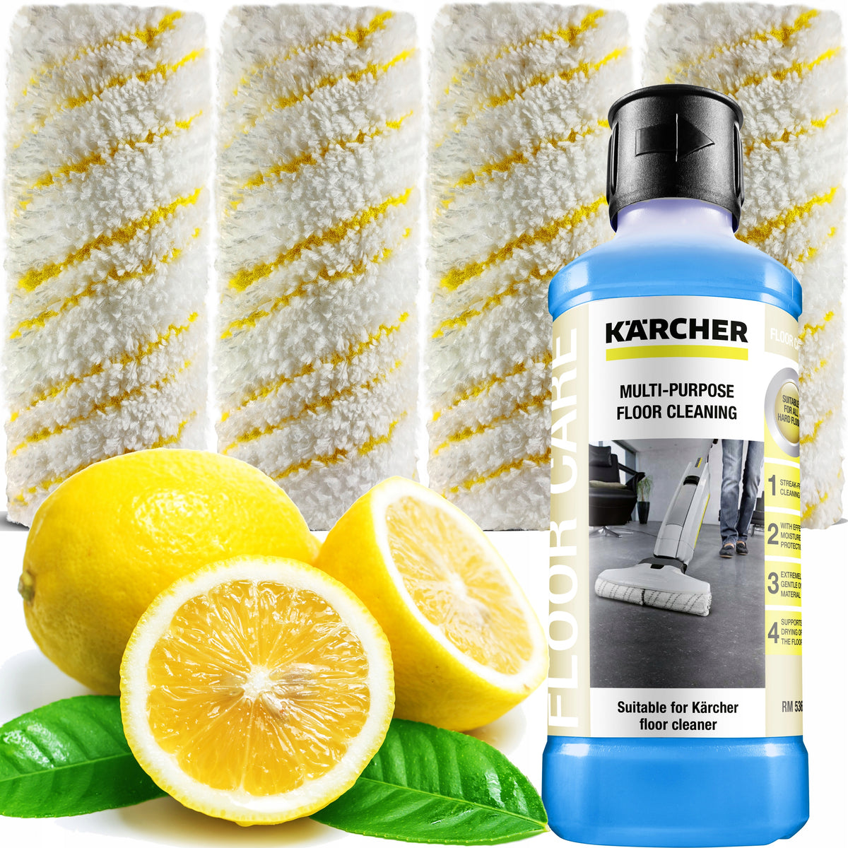 LIQUID RM537 SET OF PADS FOR MOP FC 7 FC 5 KARCHER Color gray