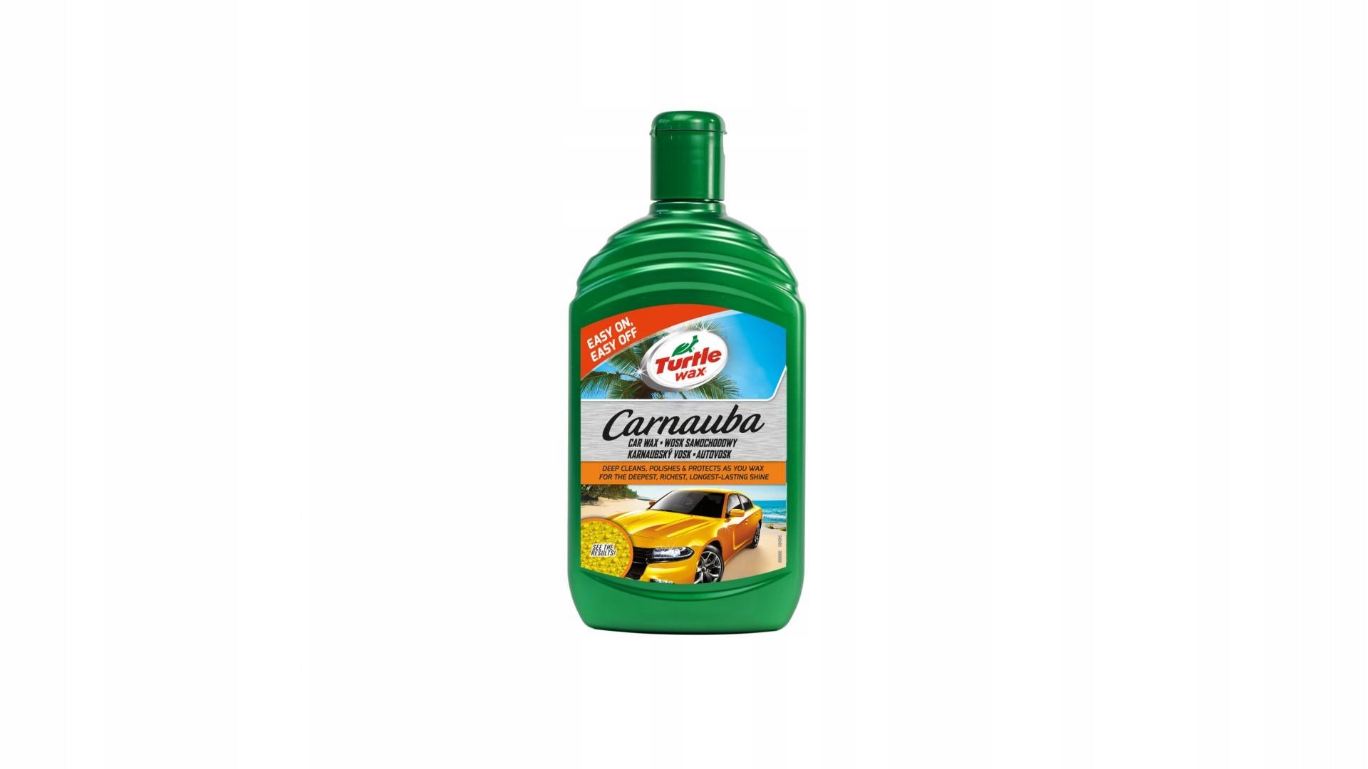 LIQUID WAX 500ML CARNAUBA WAX / TURTLE WAX GREEN LINE Product weight with unit packaging 1 kg