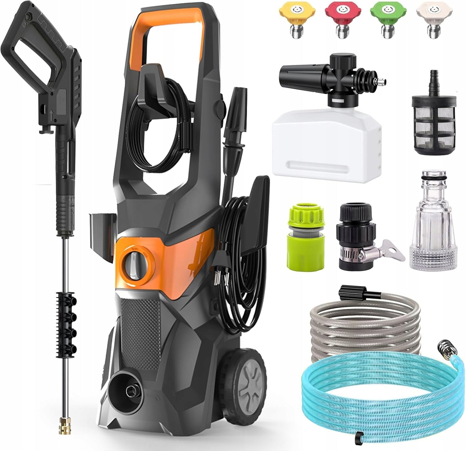 LIROPAU High pressure washer 200 bar 3000 W hose 10m 540 l/h