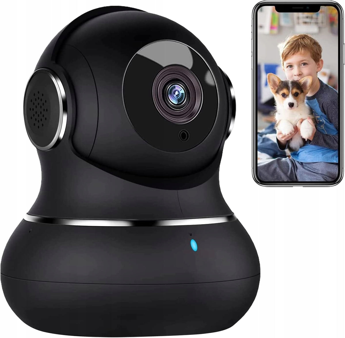 LITOKAM 2K Babyphone Camera with Motion Detection 360° Camera with App