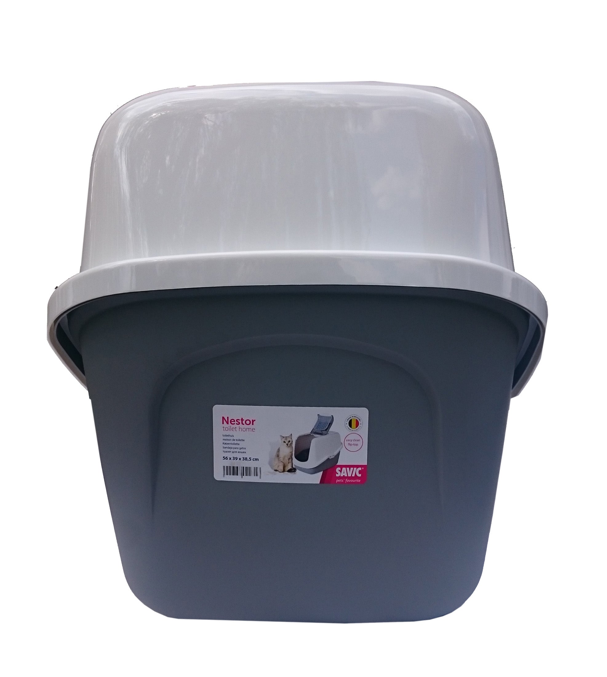 LITTER BOX CAT TOILET CAT SAVICs INDOOR Cuvette Nestor grey Brand Savic