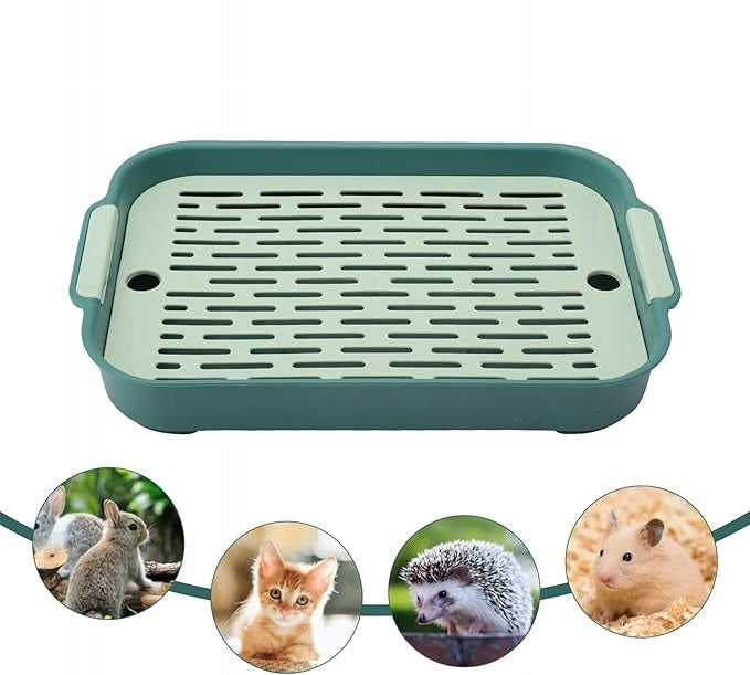 LITTER BOX GUINEA PIG RABBIT TOILET SMALL GREEN EASY CLEANING Brand no brand