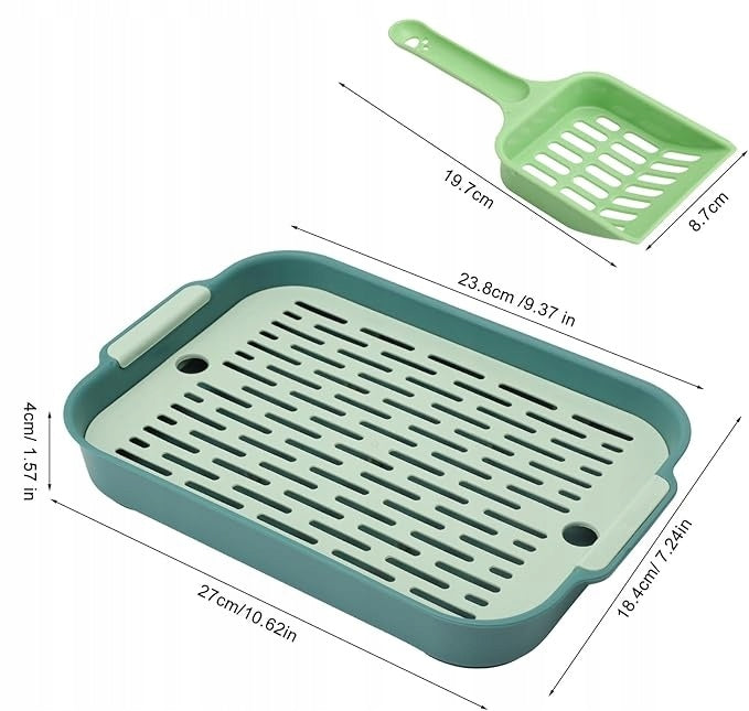 LITTER BOX GUINEA PIG RABBIT TOILET SMALL GREEN EASY CLEANING Manufacturer code 0X5X7X