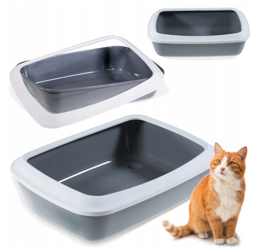 LITTER BOX LARGE CAT TOILET WITH FRAME OPEN SAVIC 50 x 37cm