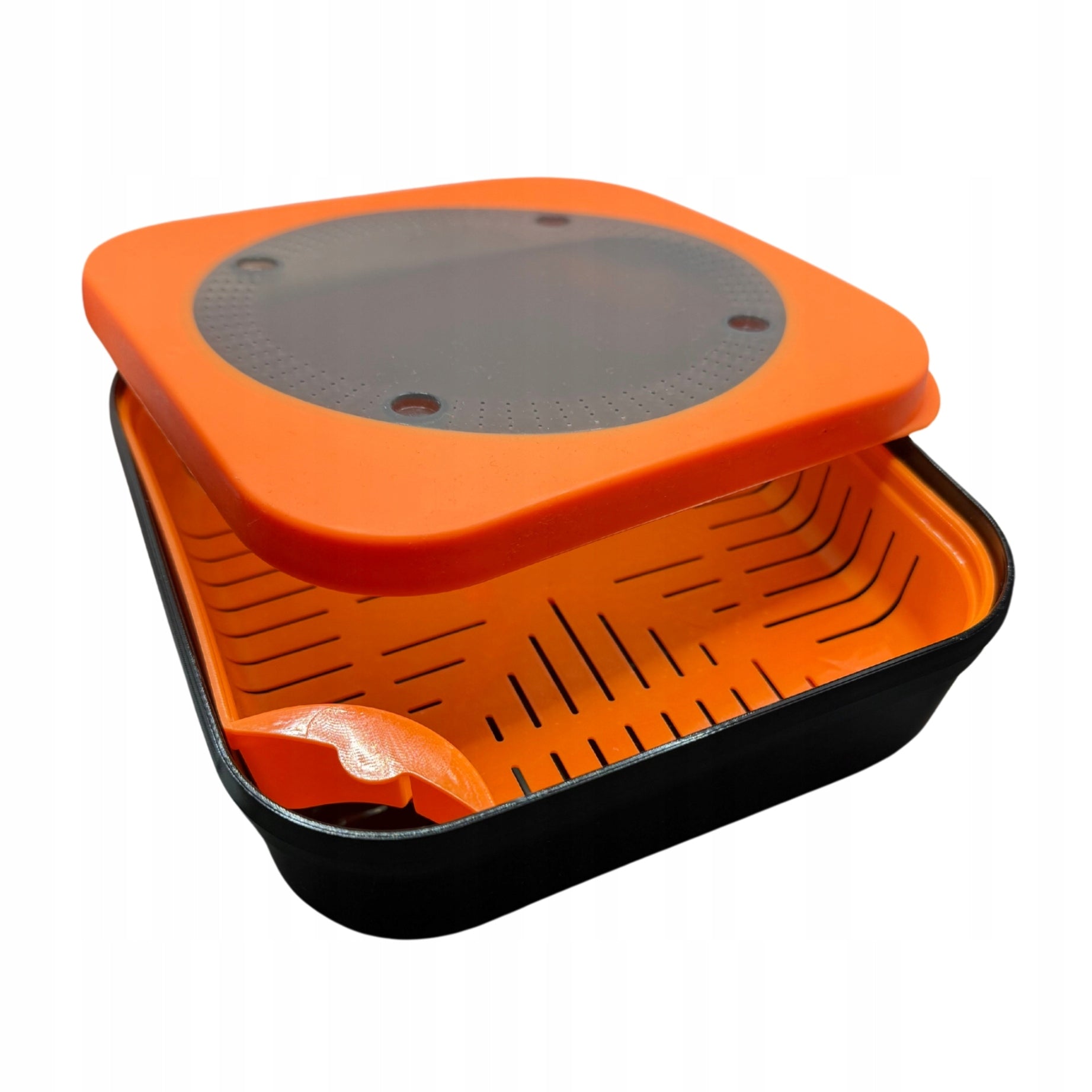 LITTER BOX SET FOR DRAINING PELLETS 2in1 + STRAINER 170x170x60 mm