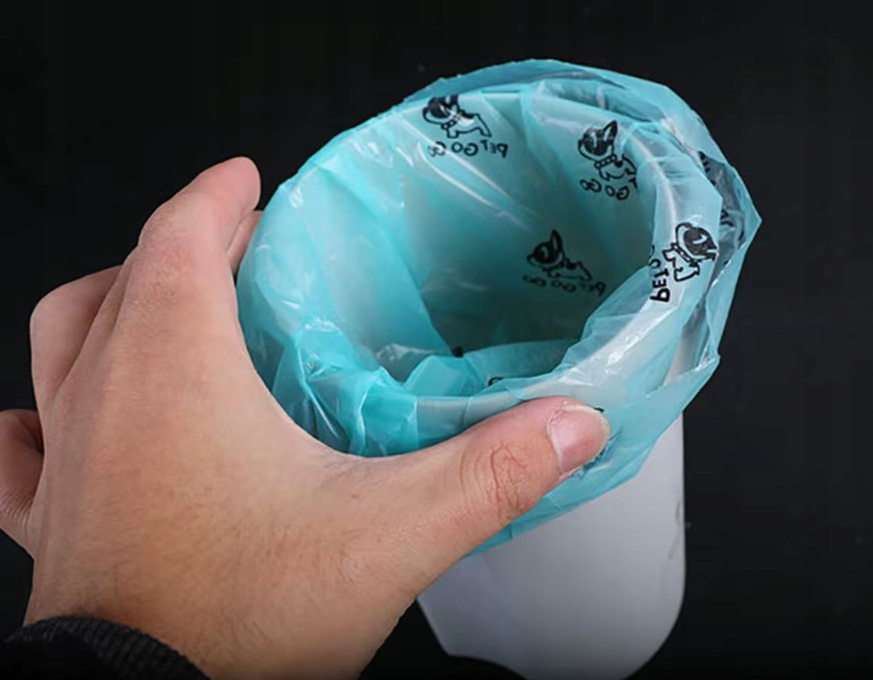 LITTER BOX SPATULA CONTAINER LITTER SHOVEL LARGE + FECES BAGS Packaging status original