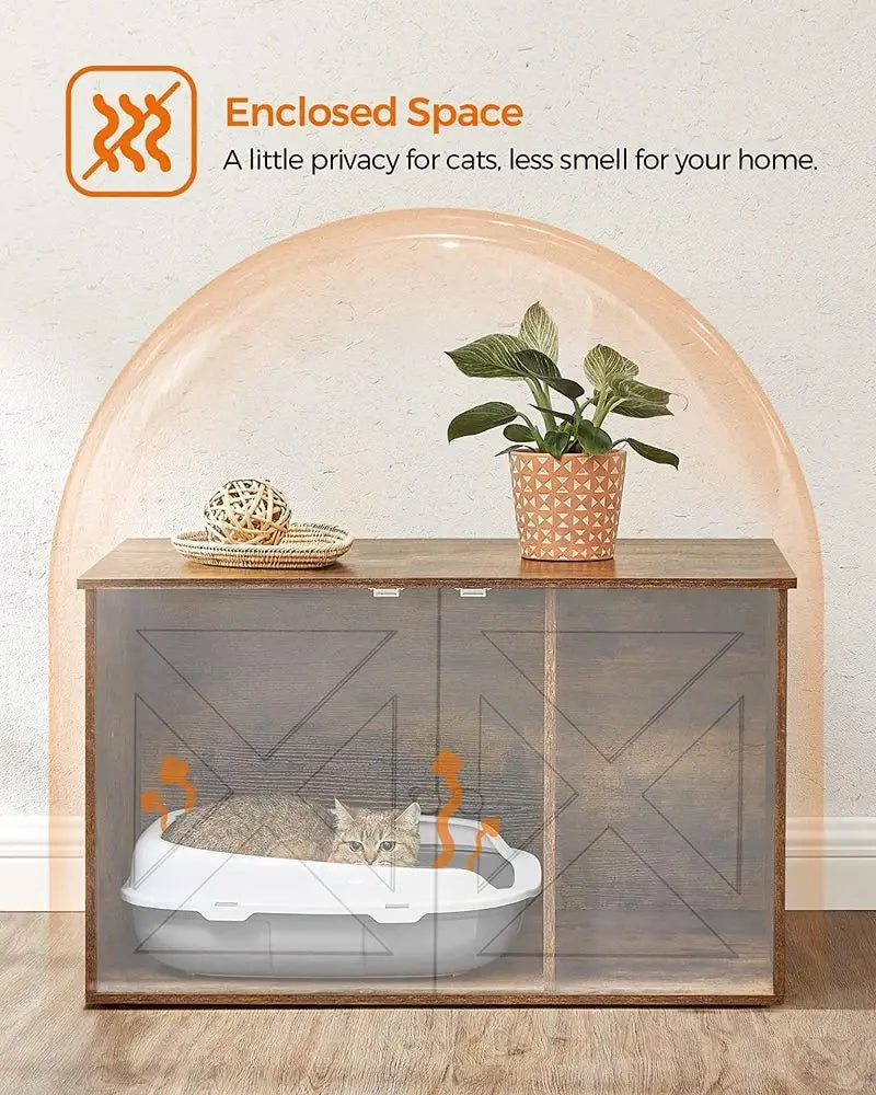 LITTER BOX cat bed chest of drawers country style 53 x 80 x 49,2 cm Kind closed litter box