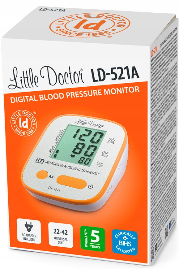 LITTLE DOCTOR LD-521A digital shoulder blood pressure monitor ARRHYTHMIA 1 piece Packaging status original