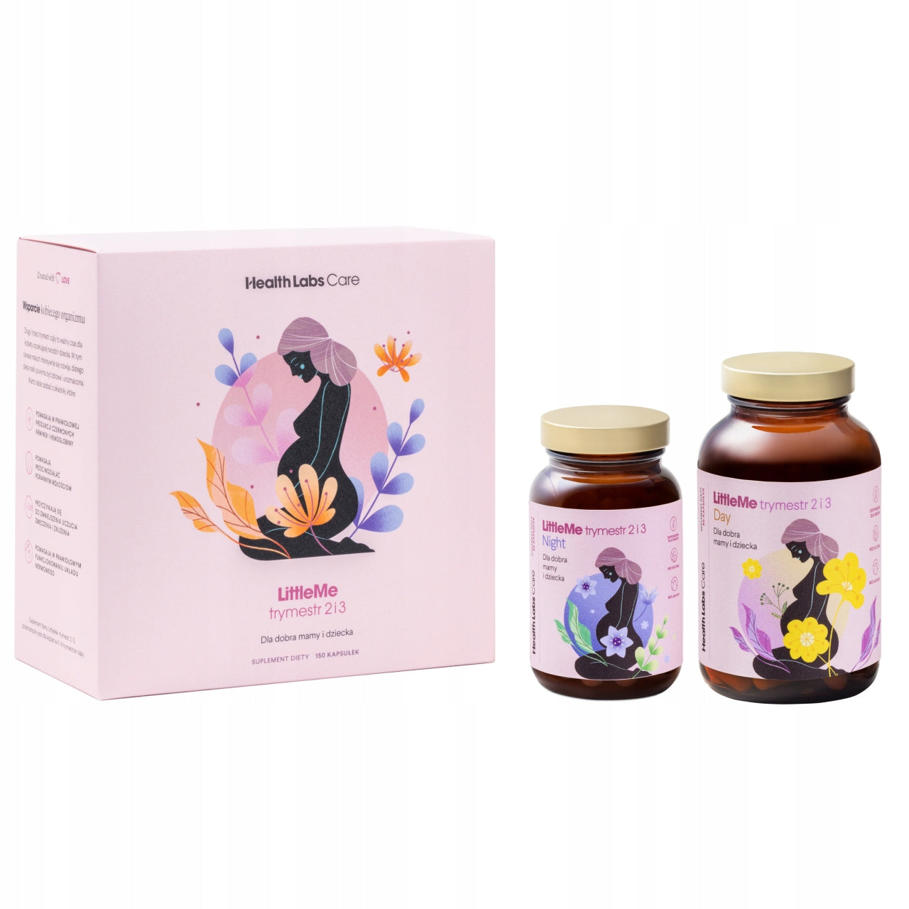 LITTLEME TRIMESTER 2 and 3 Health Labs Care for pregnant women 150 kaps.