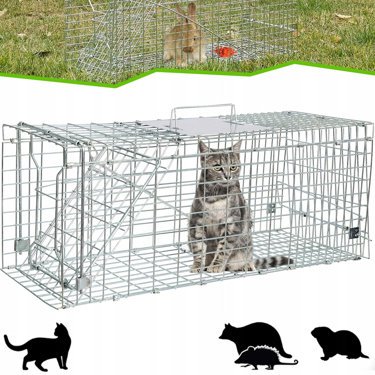 LIVETRAP TRAP FOR MARTEN FOXES CATS RACCOONS AND OTHERS - STRONG, LARGE, THICK WIRE