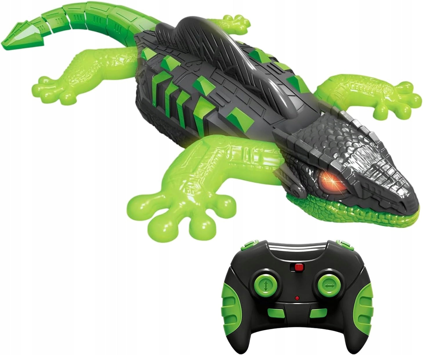 LIZARD REMOTE CONTROLLED WALKING ON THE WALLS GECKO ON THE REMOTE CONTROL GLOWS Packaging status original