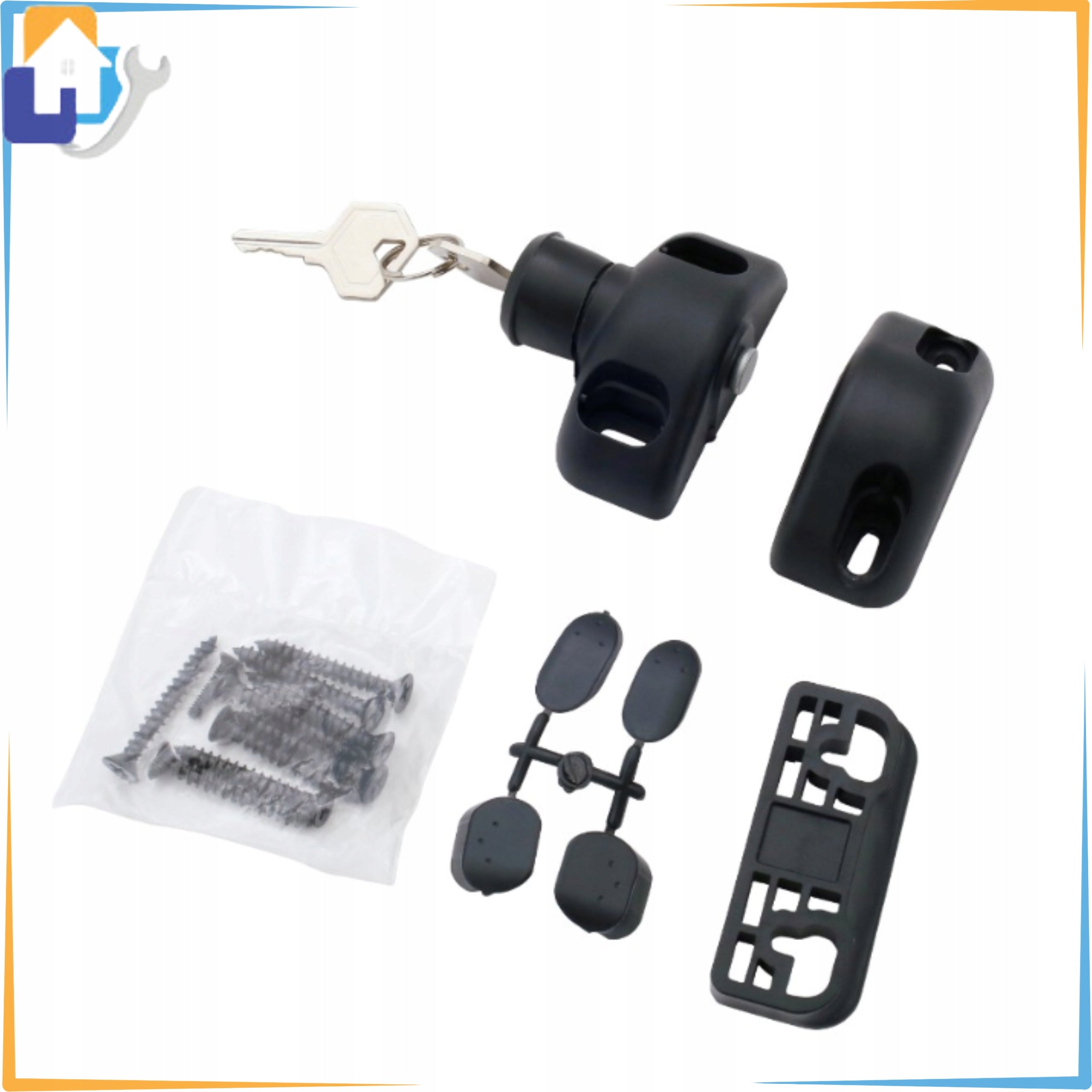 LOCK FOR WICKET MAGNETIC BLACK KEY LATCH CLOSURE SKOBEL Manufacturer code ZWPP902