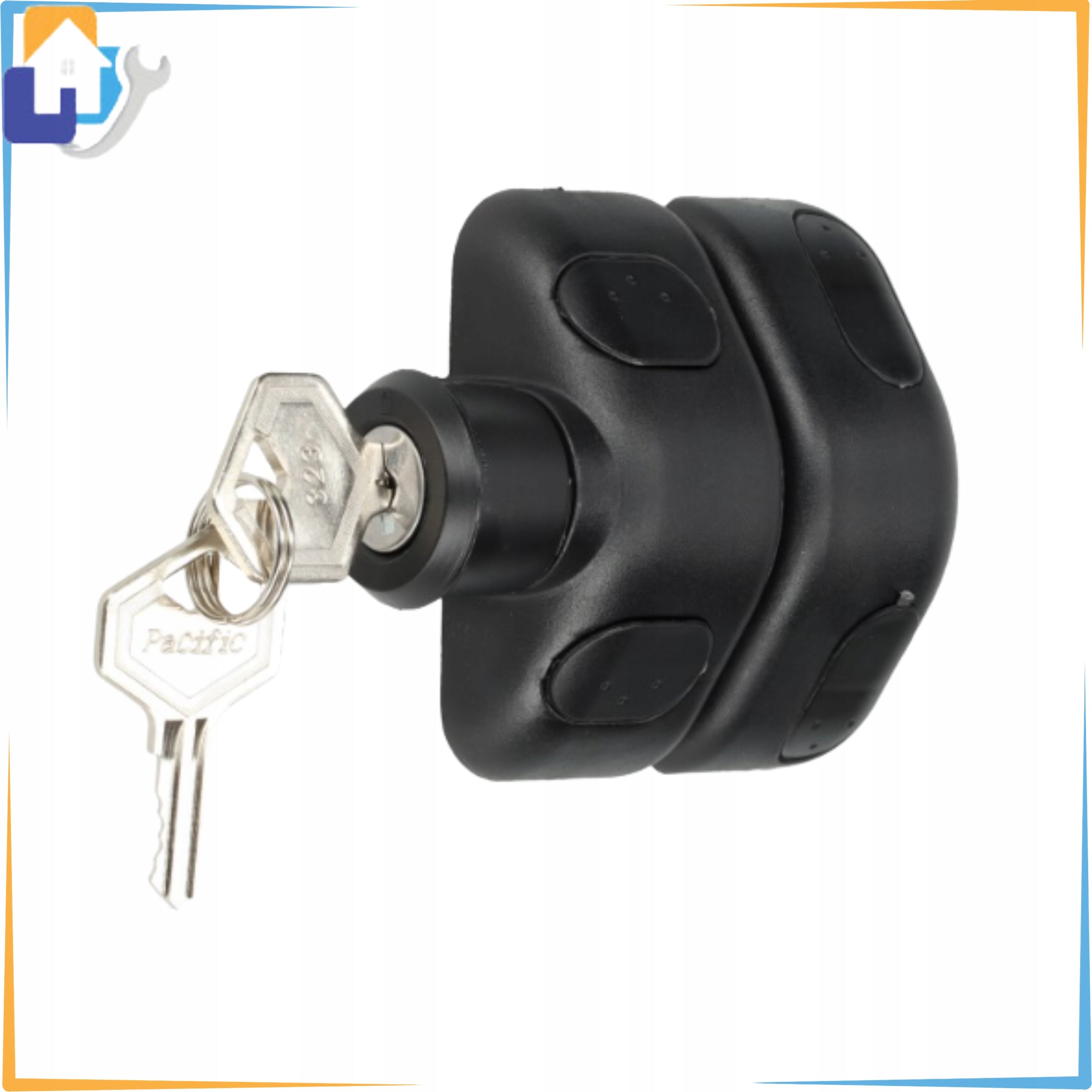 LOCK FOR WICKET MAGNETIC BLACK KEY LATCH CLOSURE SKOBEL Packaging status original