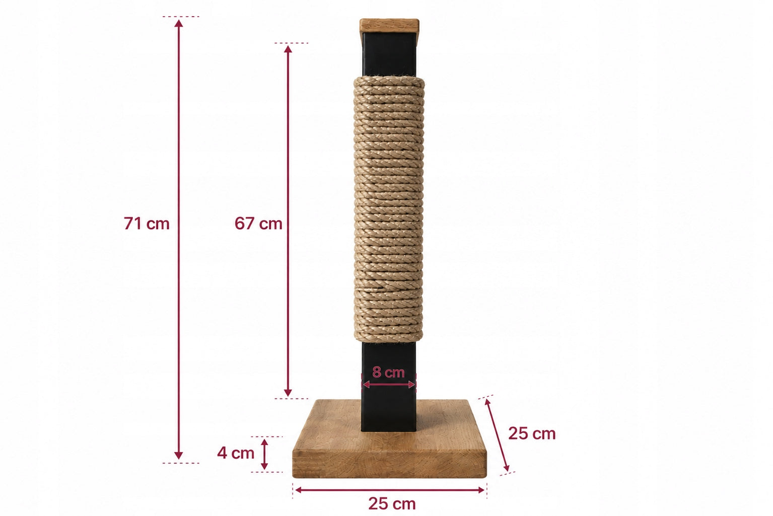 LOF.CATS Durable loft style cat scratcher, wood metal sisal post Brand no brand