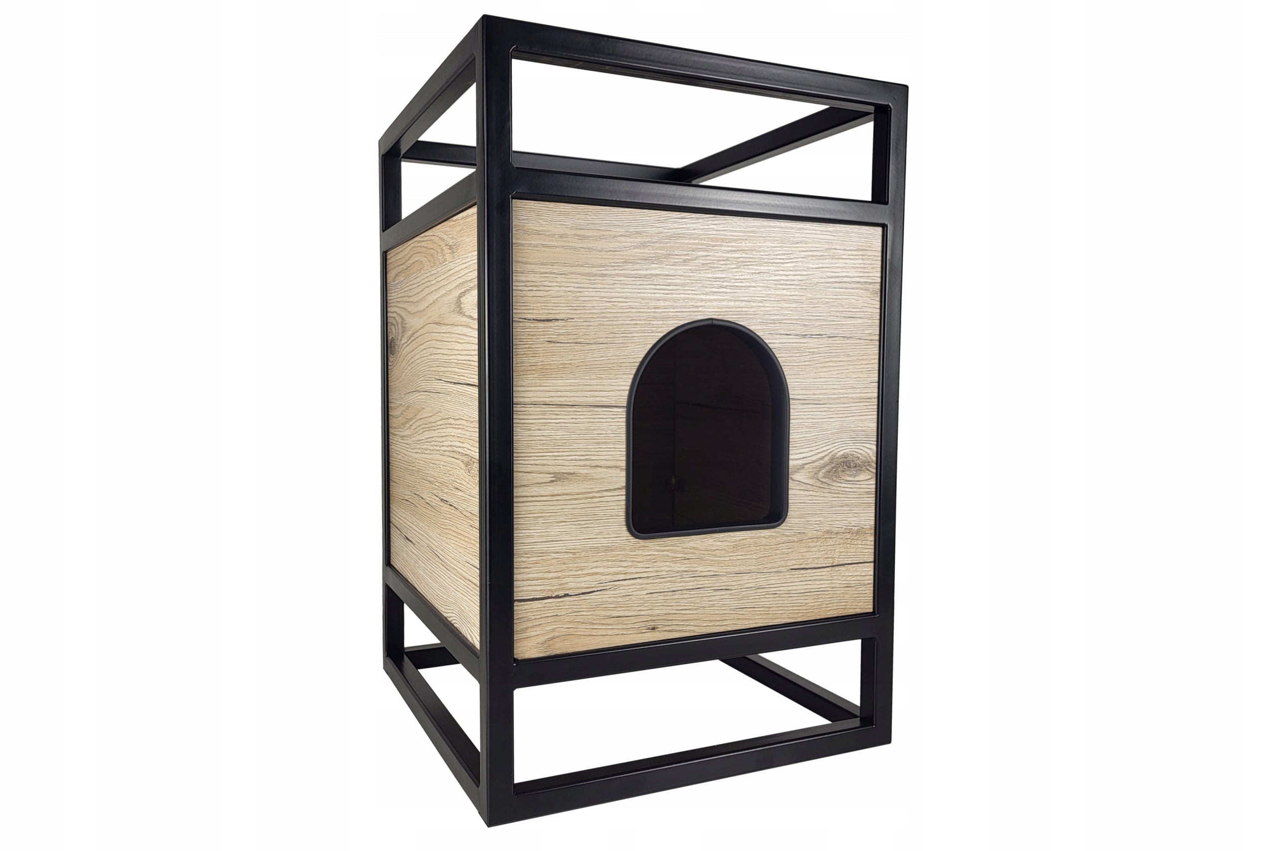 LOF.CATS Loft style cat house, modern bed wood metal Packaging status original