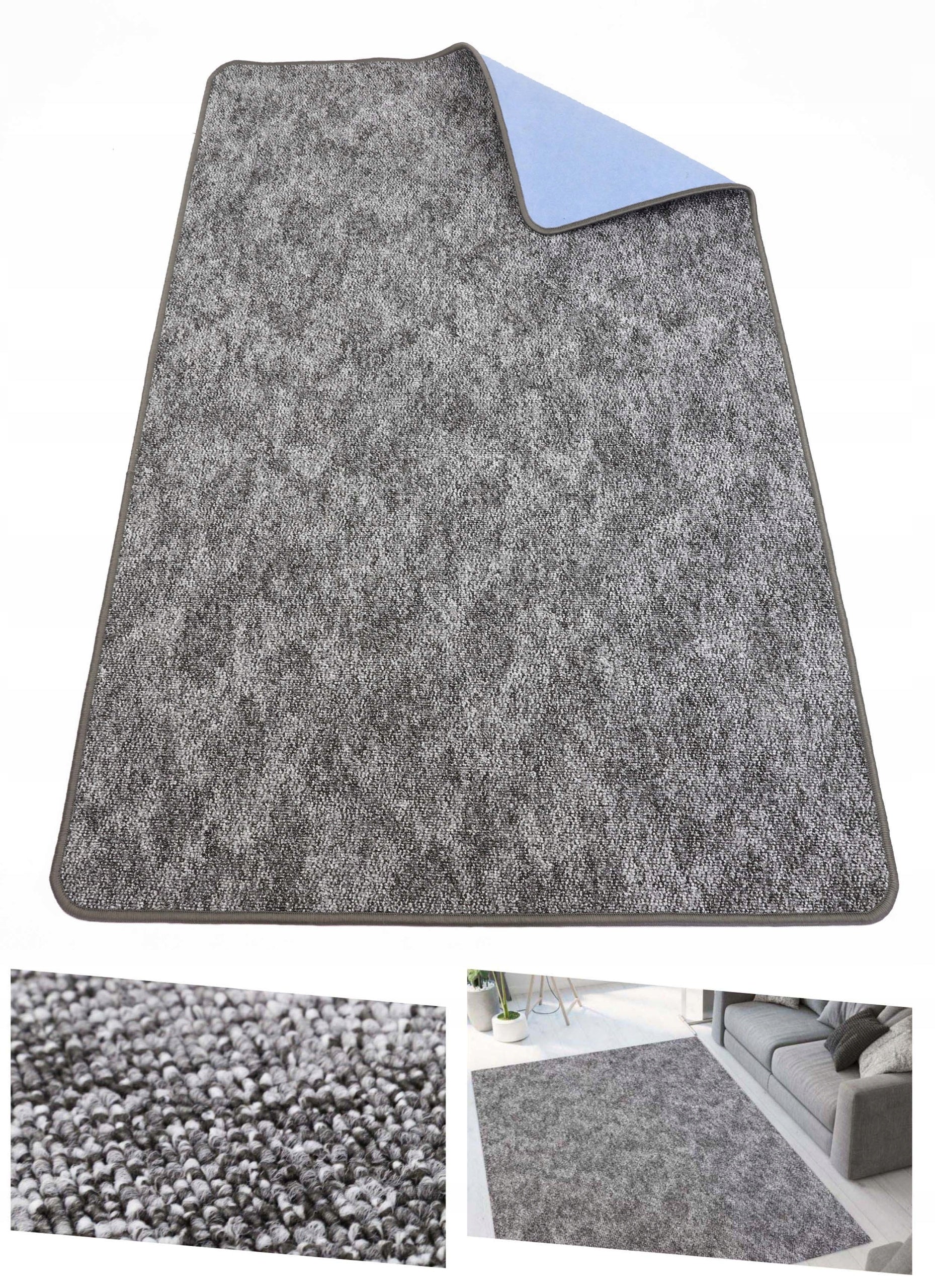 LOFT Graphite Carpet 120x120 – Loop, For Office and Home | Marcello