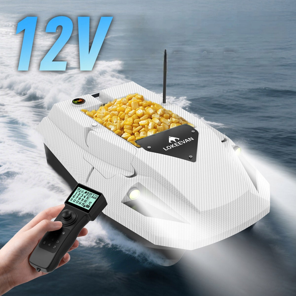 LOKEEVAN D50E GPS Sonar 15600mAh x2 500m Range 2kg 1.7m/s Packaging status original