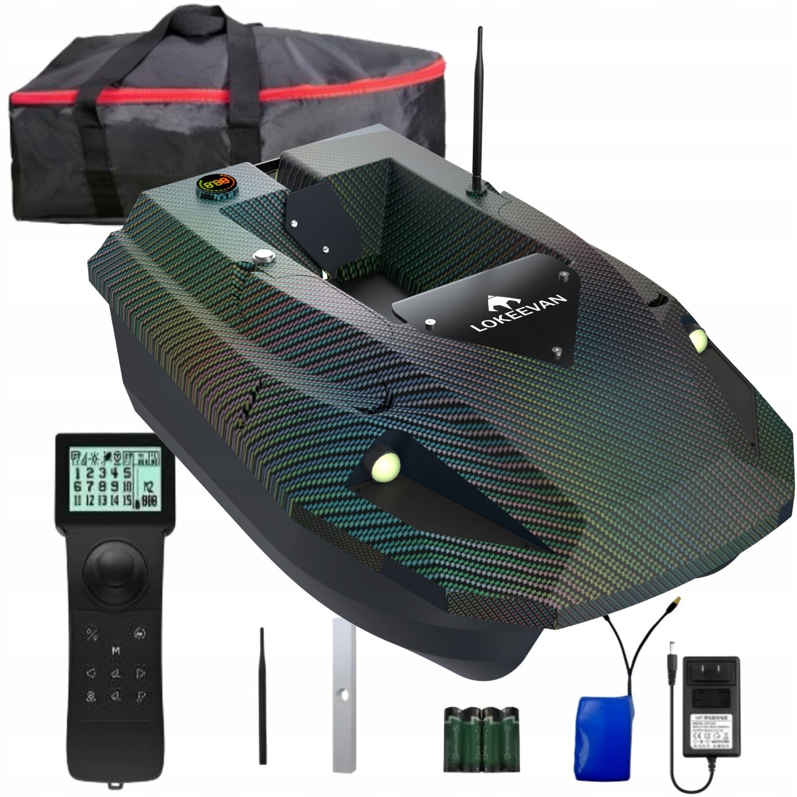 LOKEEVAN D50E GPS Sonar 2x15600mAh 12V 2KG 1.7m/s
