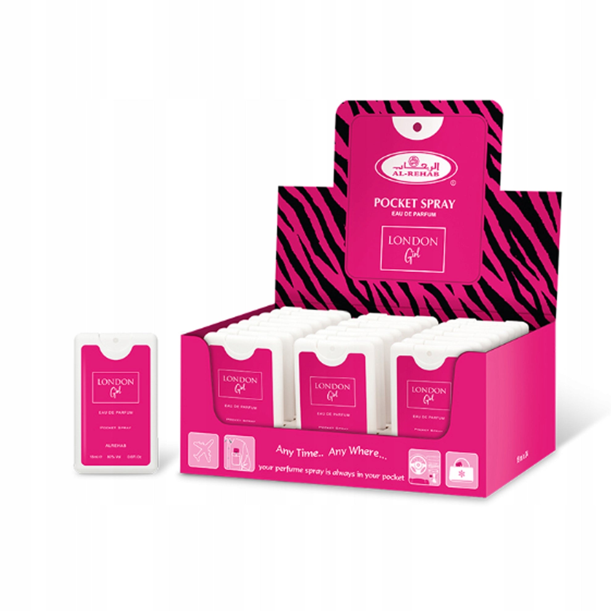 LONDON GIRL Perfumed Water For Her Pocket Spray EDP 18 ml Al Rehab