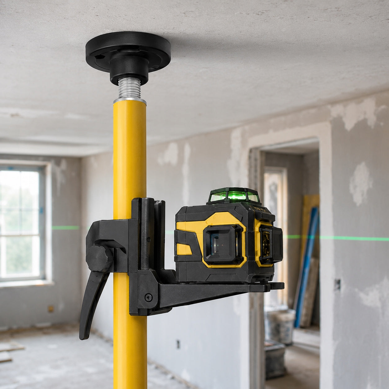 LONG POLE EXPANSION STAND FOR LASER LEVEL 420cm WITH ADAPTER Manufacturer code 5905943046328