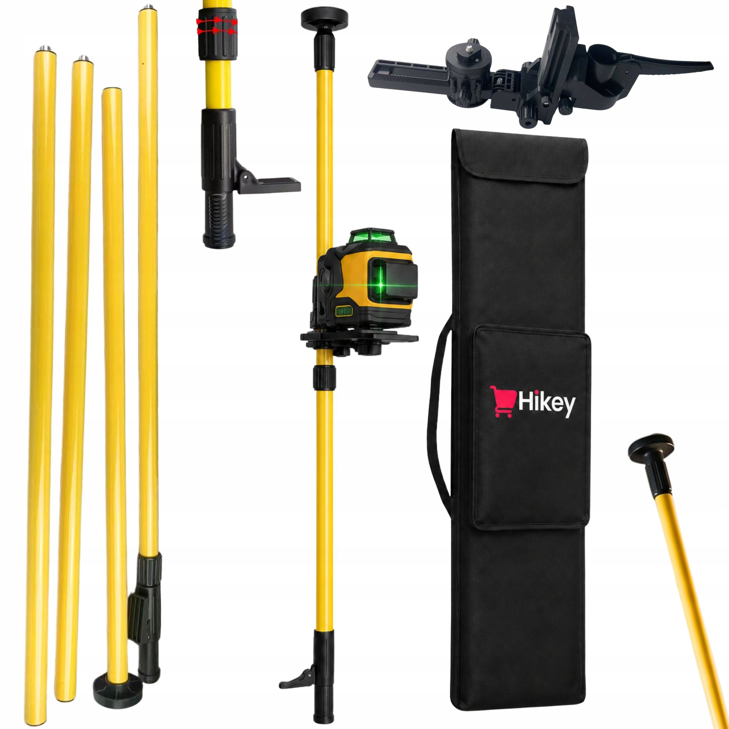 LONG POLE EXPANSION STAND FOR LASER LEVEL 420cm WITH ADAPTER
