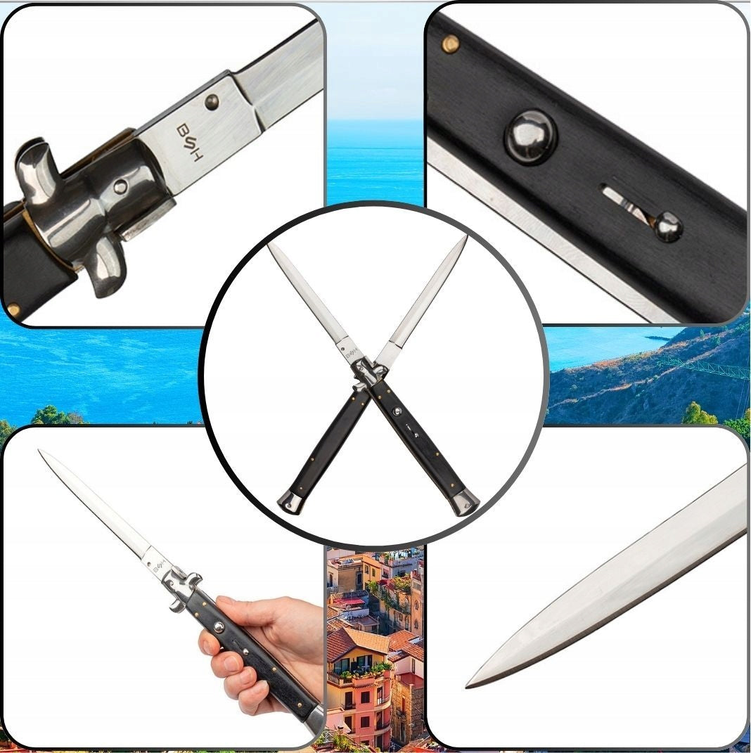 LONGEST SPRING KNIFE ITALY 33,5 CM ITALIAN SICILIAN XXL Manufacturer code N518A