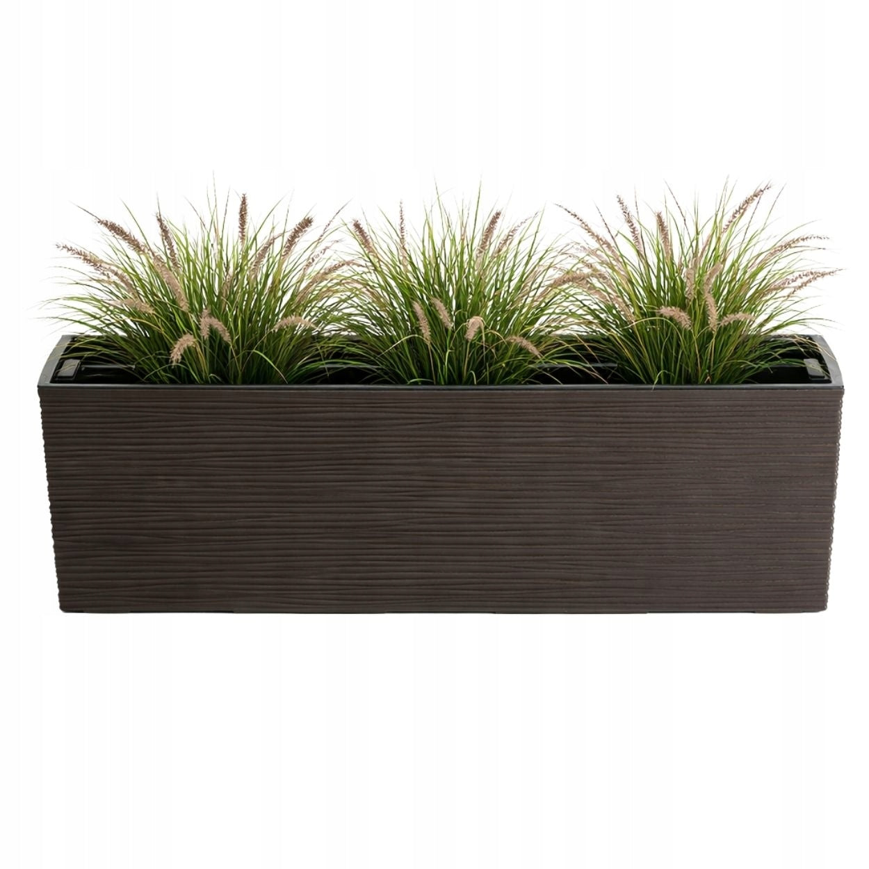 LONGITUDINAL PLANTER BRONZE 56x19 cm garden box flowerbed for terrace balcony Packaging status original