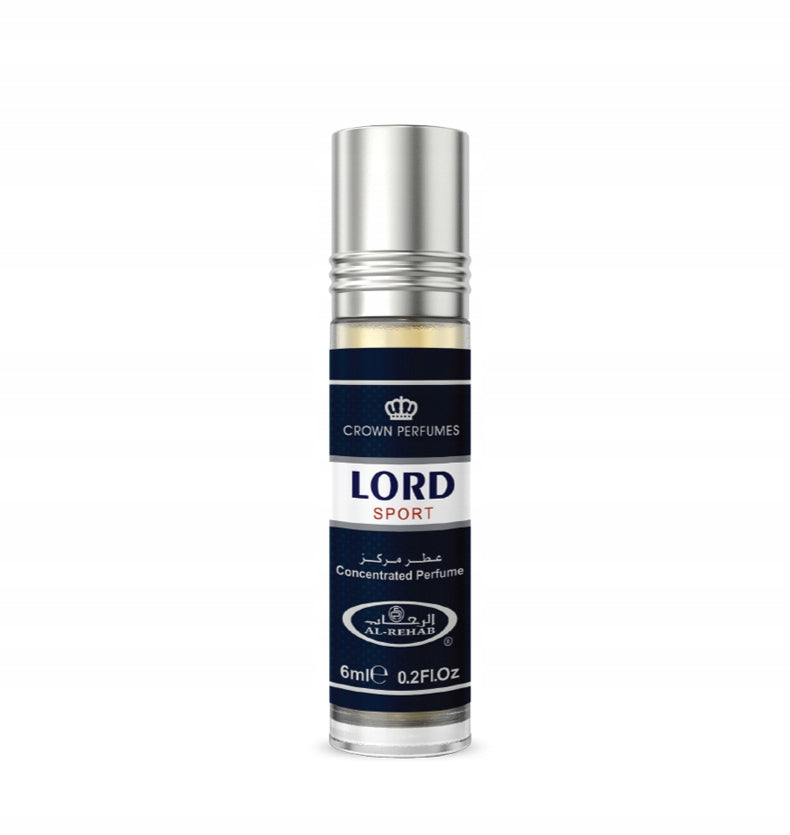 LORD SPORT ARABIC PERFUME IN CITRUS WOOD OIL 6 ml AL REHAB Manufacturer code 6281110003554