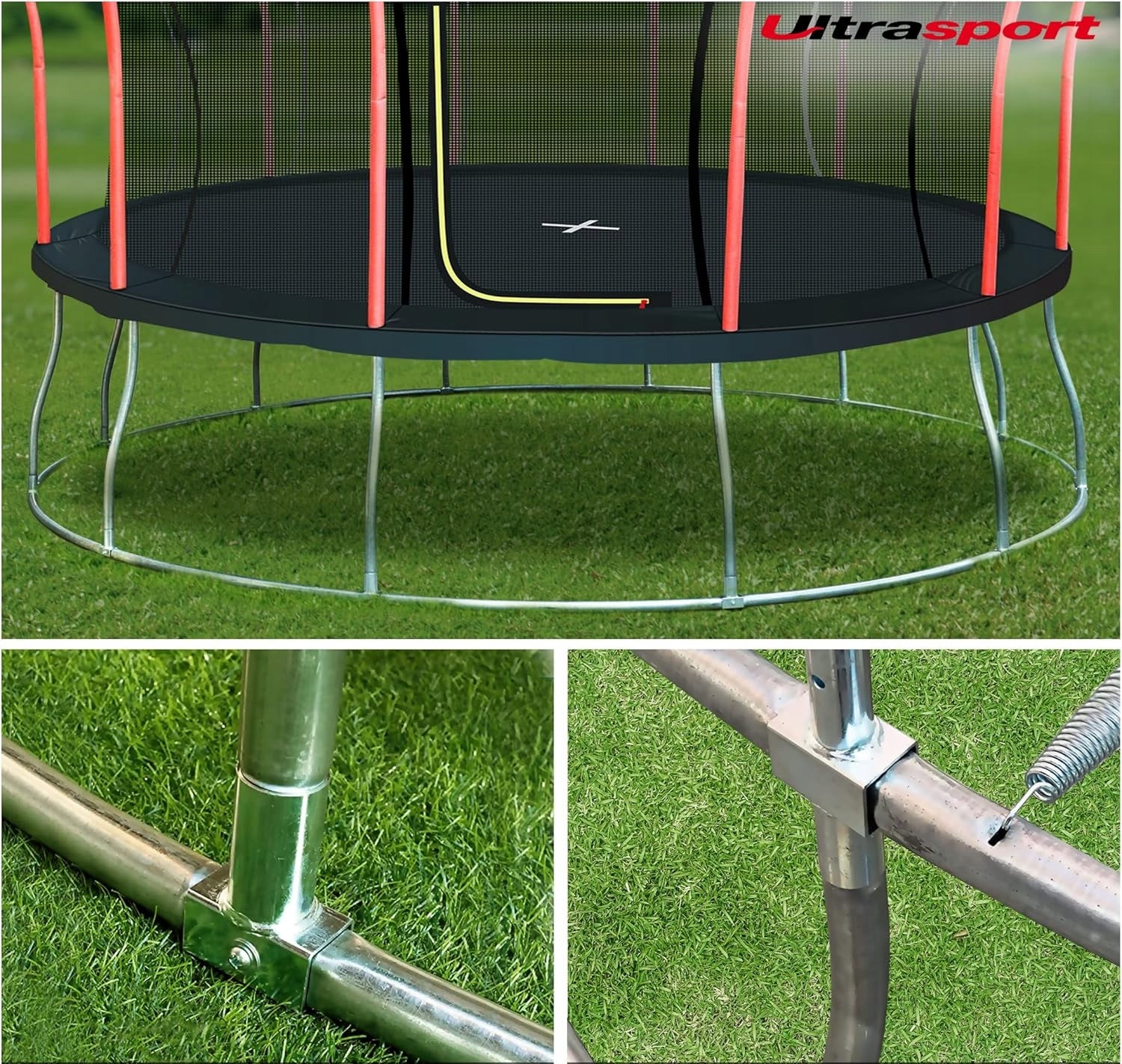 LOTUS 14FT 420cm Garden TRAMPOLINE with Batut Interior Protective Mesh Brand Ultrasport