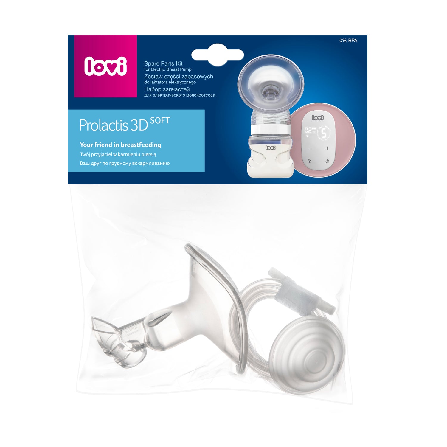 LOVI Prolactis 3D Soft breast pump parts set Brand Lovi