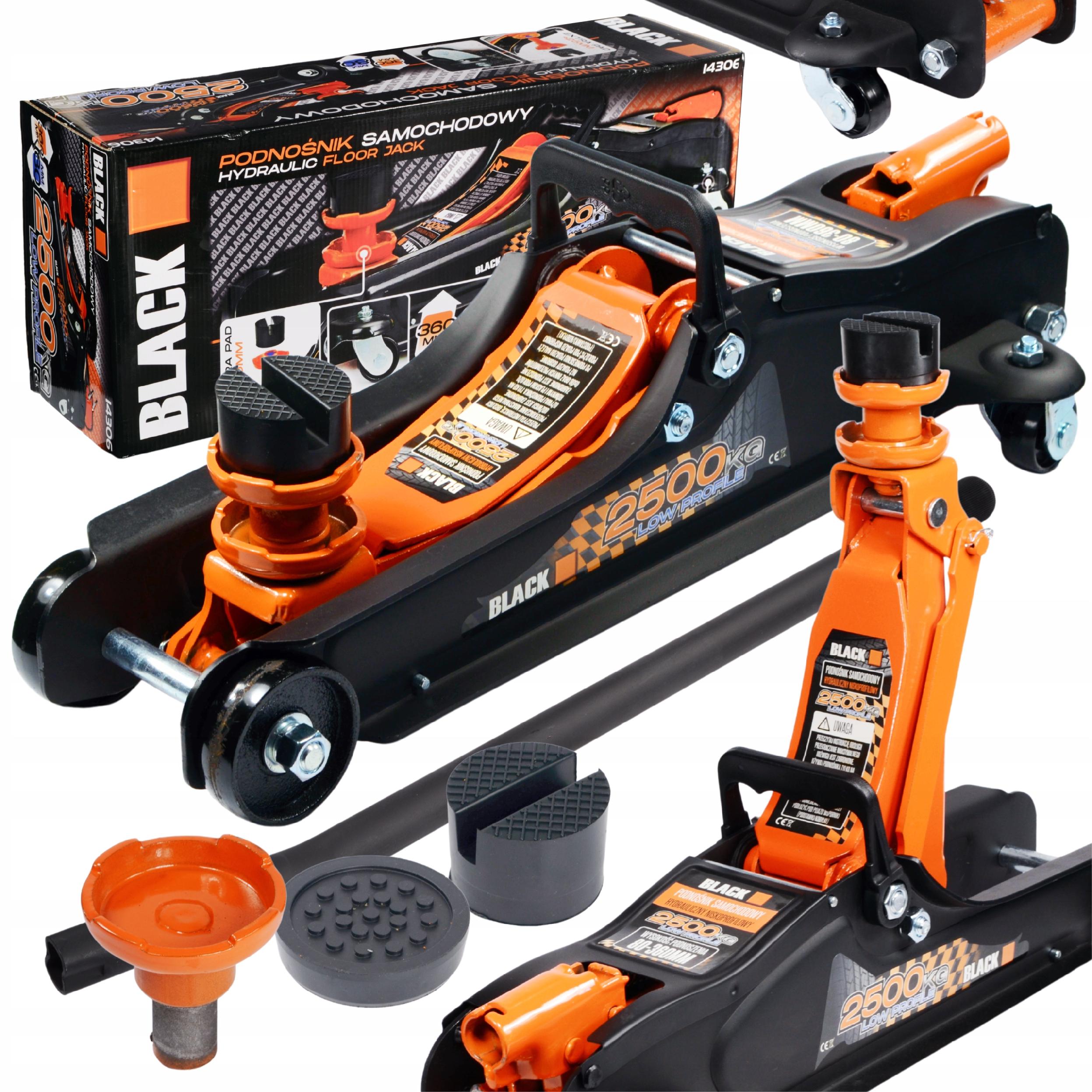 LOW PROFILE FROG LIFTER 2,5T 2X RUBBER JACK SOLID STRONG