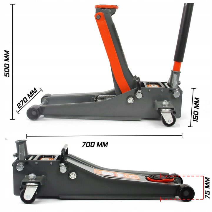 LOW PROFILE LIFT FROG 3T BJC 75-500mm+RUBBER Manufacturer code M80234