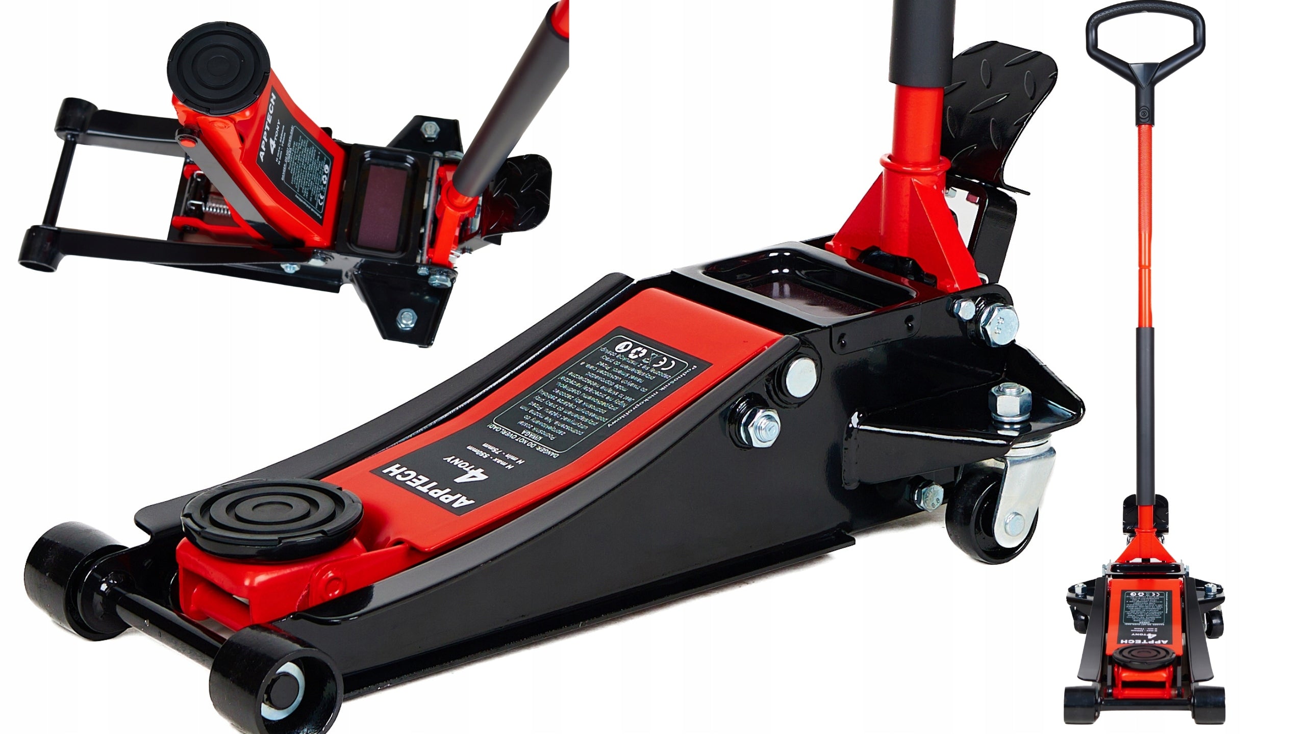 LOW PROFILE LIFT FROG 4T 4 TONS 72-550mm 2-PISTON+RUBBER+HANDLE Y+PEDAL