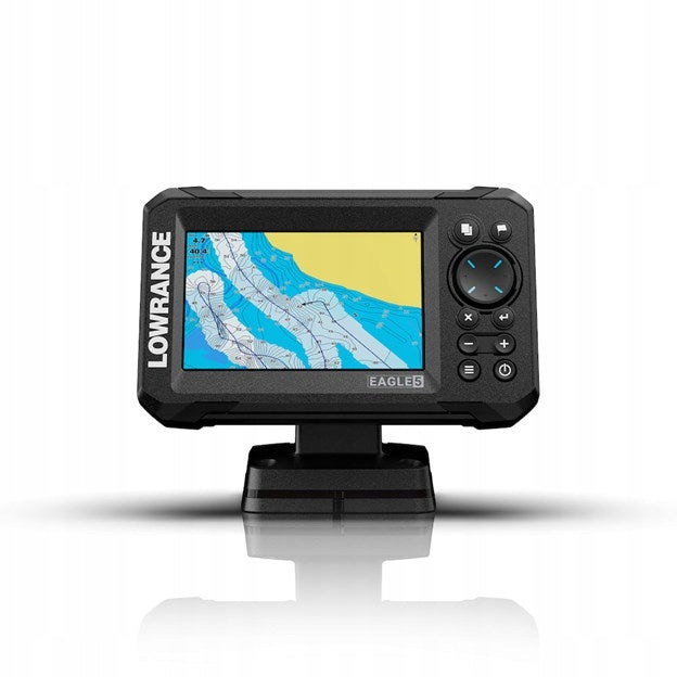 LOWRANCE EAGLE 5 SplitShot HD Water Batteries included no