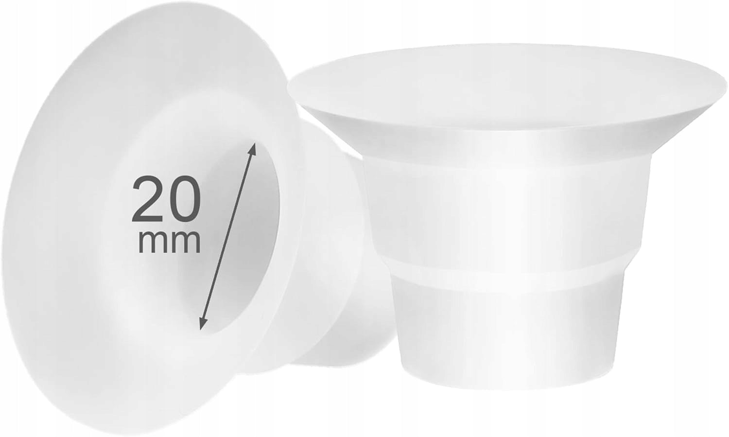 LOZAEVE Flanged inserts 20 mm for Medela and Spectra