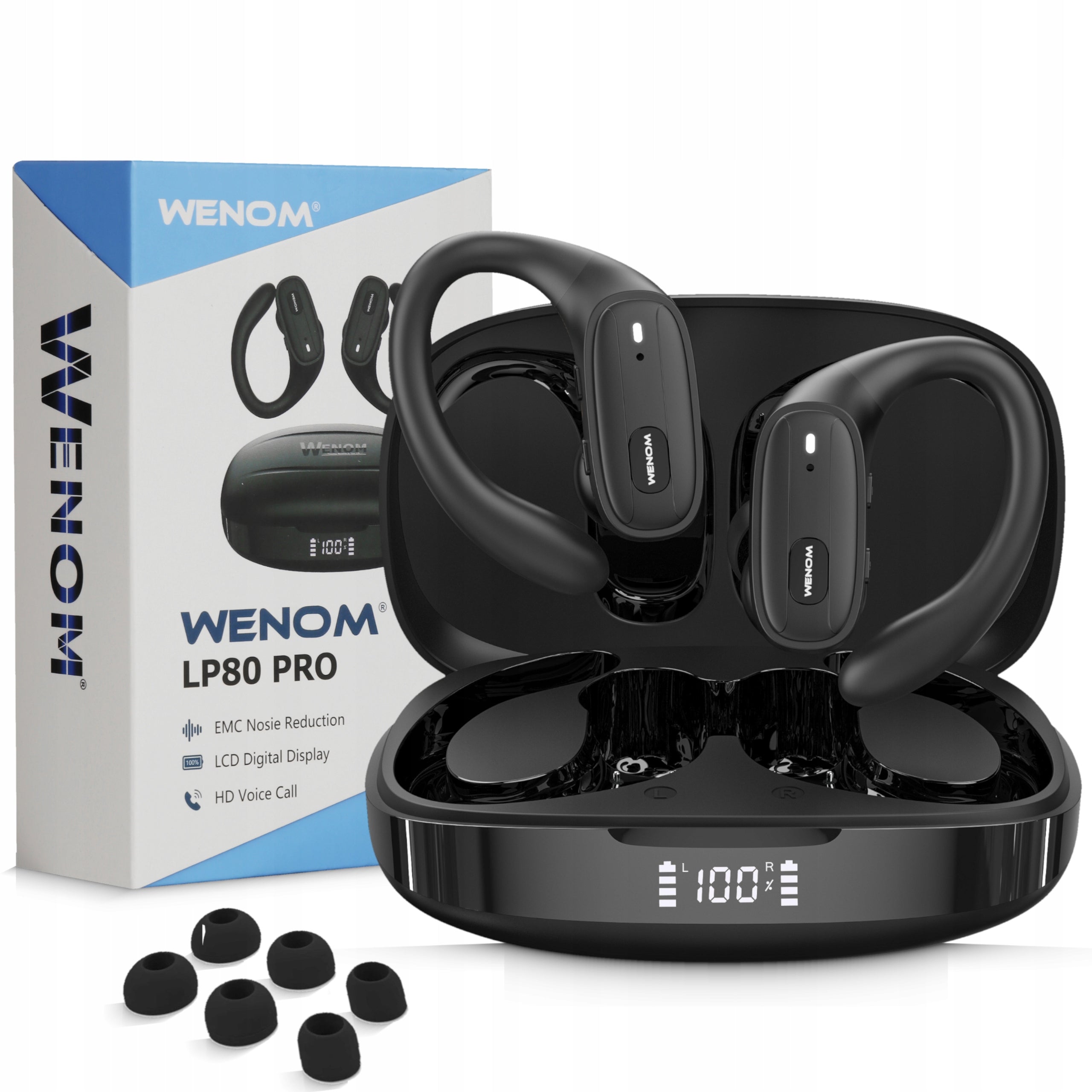 LP-80 Bluetooth Sports Headphones Waterproof PRO Wireless HD Calling
