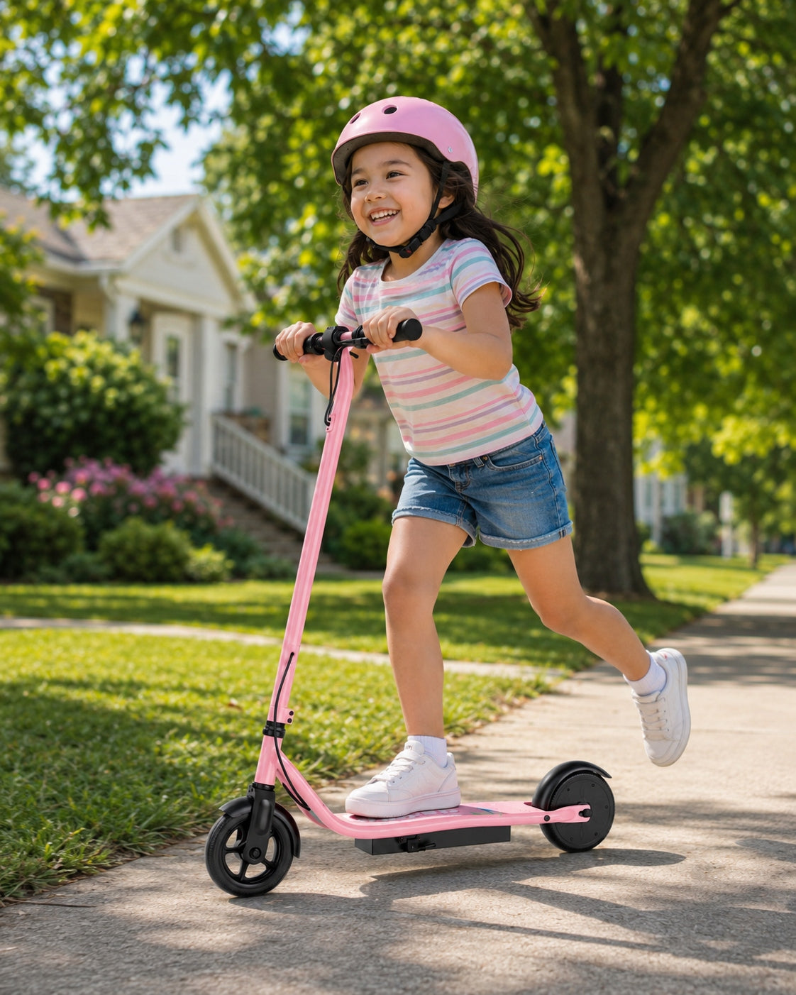 LP65 Children's vehicle 250W 14km/h 16km 70kg Pink double brakes Model 679065484034