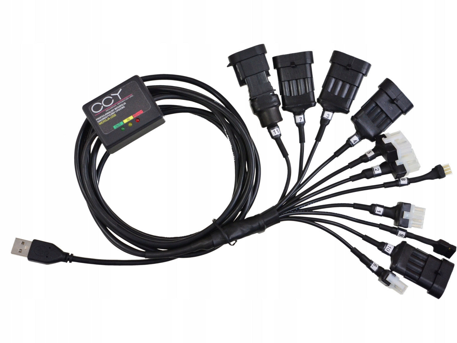LPG interface CCY USB FTDI - SET OF 11 connectors for different control panels