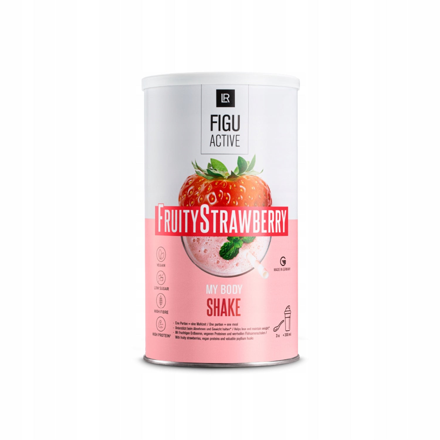 LR FIGU ACTIVE Fruity Strawberry shake replaces meal 496 g Expiration date at least 1 year from the date of purchase