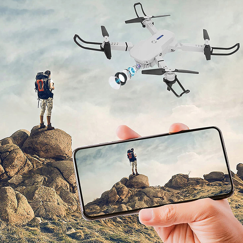 LS-E525 FLYING DRONE QUADCOPTER MODEL REMOTE CONTROLLED FOLDING CAMERA Model Dron z Kamerą