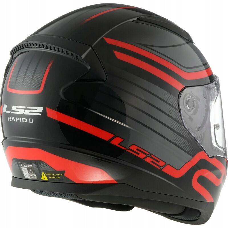 LS2 FF353 RAPID II CIRCUIT BLACK RED INTEGRAL MOTORCYCLE HELMET Packaging status original