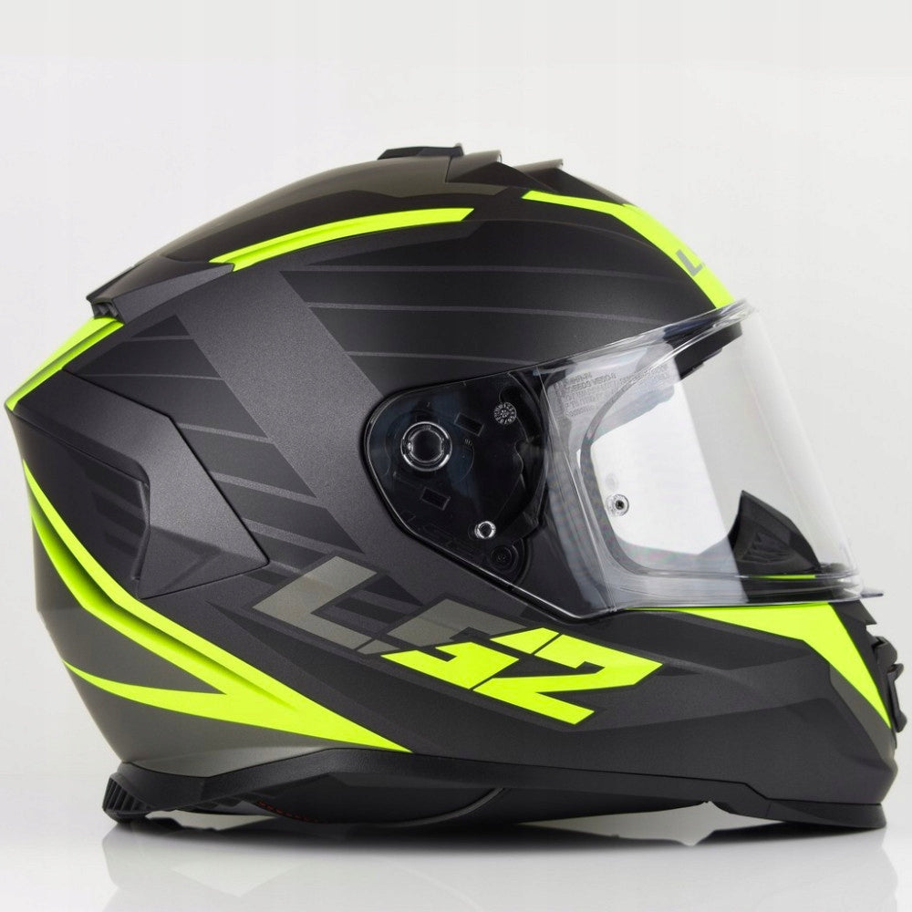 LS2 FF800 STORM II NERVE BLACK YELLOW MOTORCYCLE HELMET INTEGRAL BLENDA L Model FF800 STORM