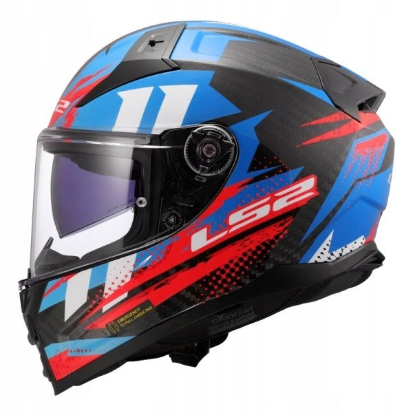 LS2 FF811 Vector II Carbon Tantic Blue helmet size M Manufacturer's catalog number AK1681156264