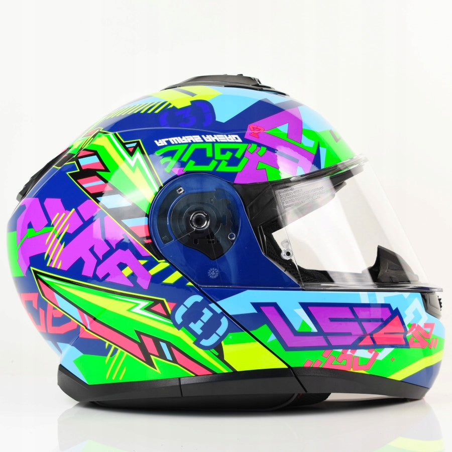 LS2 FF908 STROBE II SVENT BLUE GREEN MOTORCYCLE HELMET JAW BLENDA L Manufacturer LS2